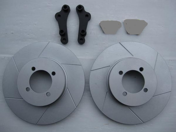 MK63ベンチキャリパー専用ハコスカ・ケンメリ・Ｃ１３０ローレル280ｍｍベンチローター・ブラケットセット